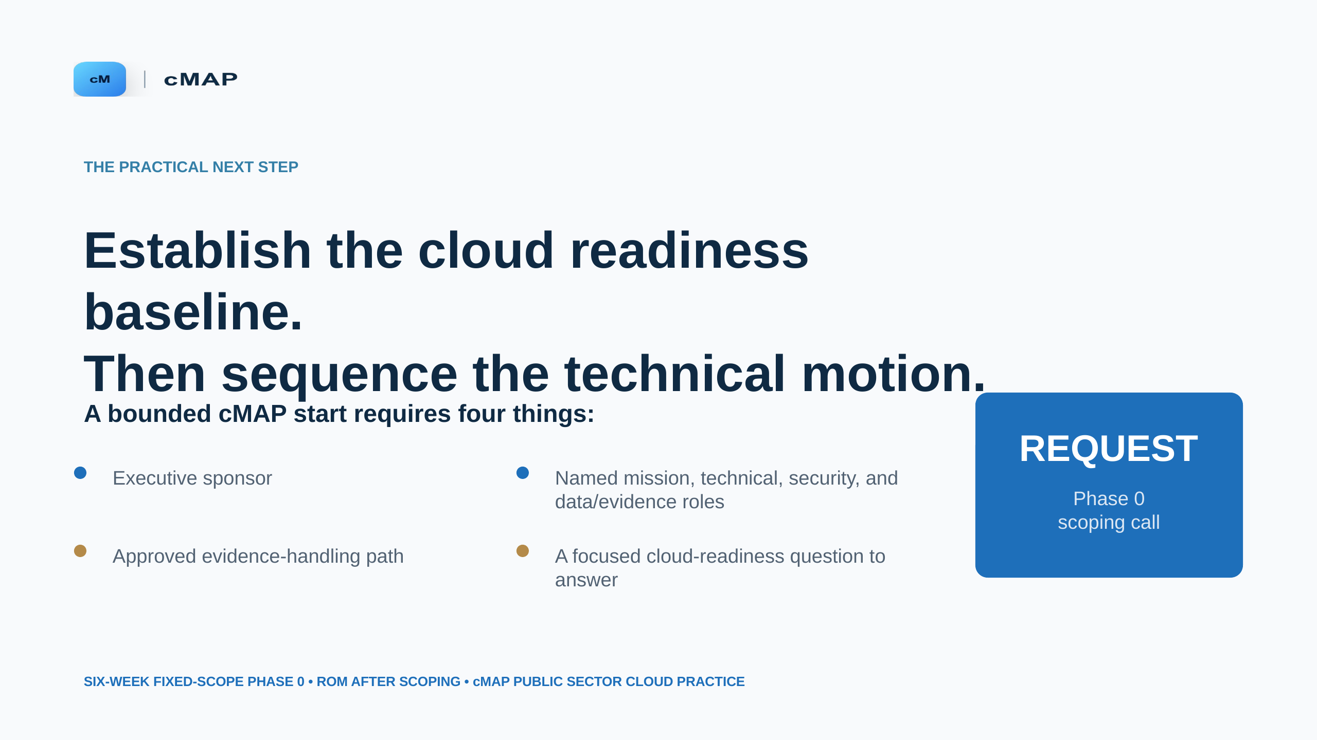 cMAP executive backup, slide 18 of 18.